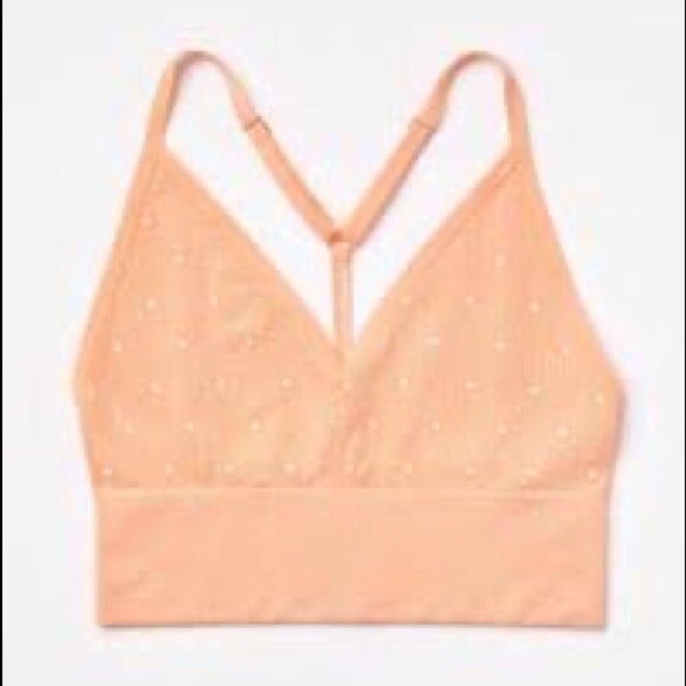 Loft | Daydream Dotted T-Back Bralette Sweet Creamsicle XL/XXL